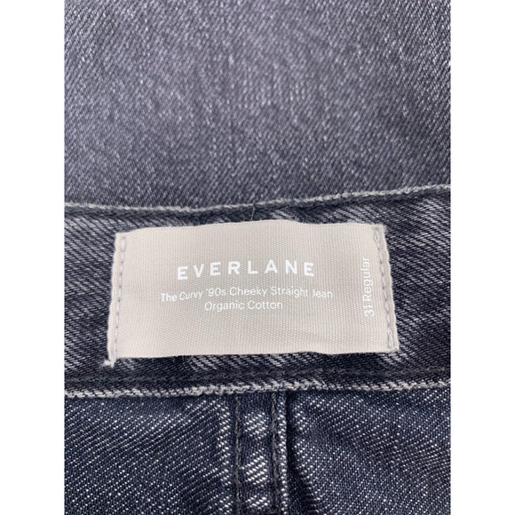 Everlane The Curvy '90s Cheeky® Jean Washed Black Straight Leg 31 - Picture 9 of 14